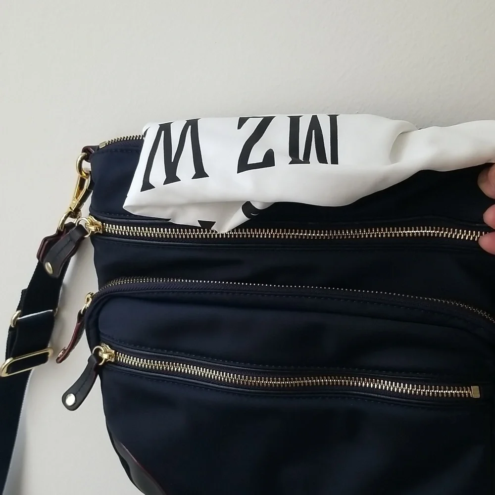 MZ Wallace Dawn Blue / Gold Hardware Downtown Crosby Hobo/Cross…